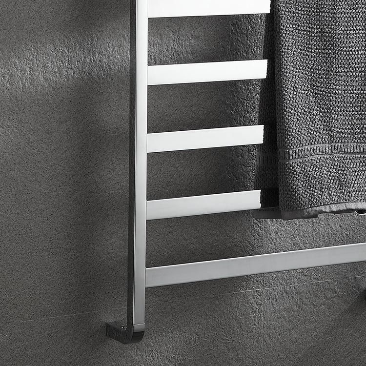 Kaiiy Bathroom Accessories Electric Towel Dryer Wall-Mounted Heated Towel Rack Stainless Steel Towel Warmer Heated Towel Rail Rack