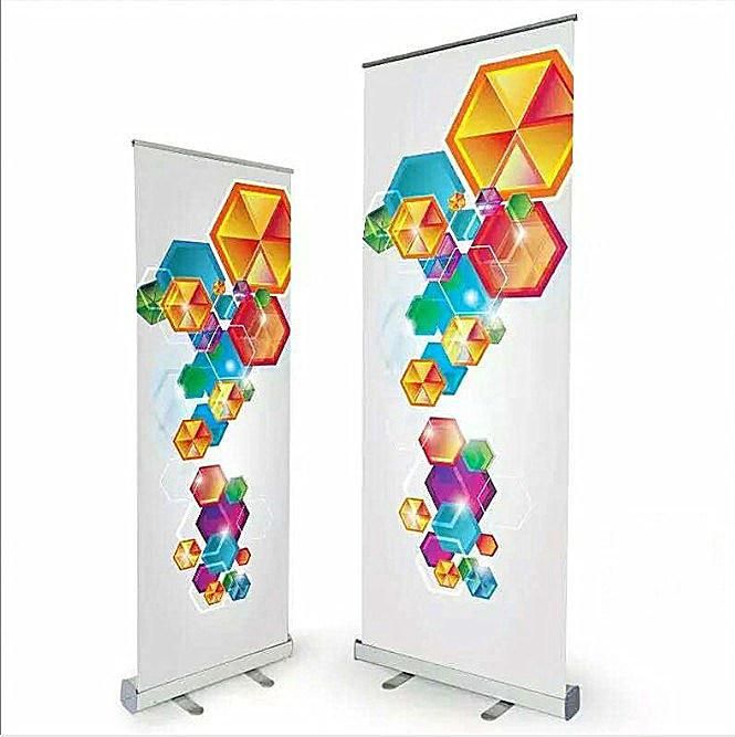 Single Side Banner Retractable Poles Folding Roll up Display Stand