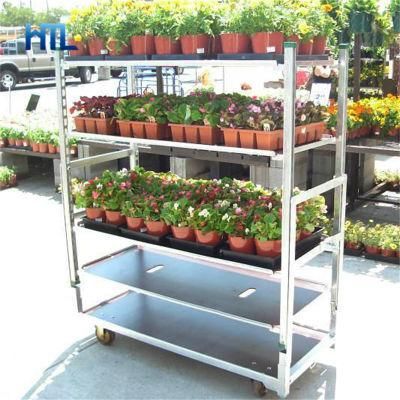 Wholesale Horticultural Transporter Steel Metal Danish Plant Container Trolley Suppliers