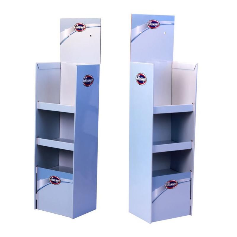 Custom Printed Shampoo Cosmetic Milk Display Stand for Promotion