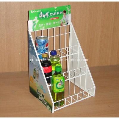 Shop Pop Promotion Metal Wire Counter Drinks Display Rack (PHY1012F)