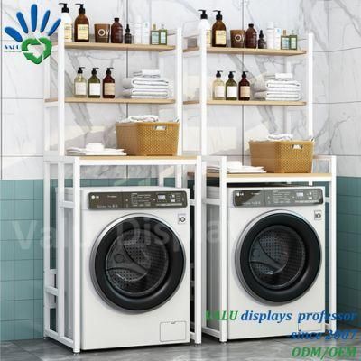 3-Tier Over The Clamshell Washing Machine Storage Rack Space-Saving Rack