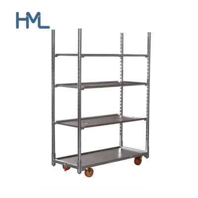 Customized Horticultural Danish Detachable Metal Galvanized Folding Plant Transport Cart