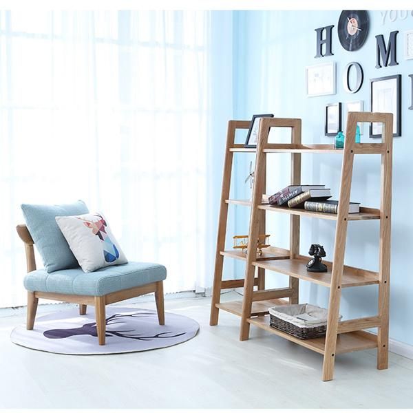 Solid Wood Norwegian Style Shelf Simple Bookshelf Storage Rack