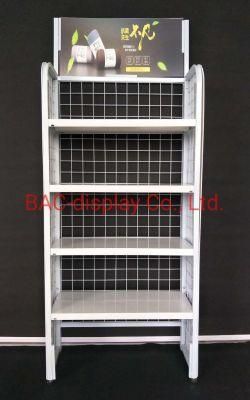 Metal Advertising Display Rack with The Clients&prime; Advertising Board Logo