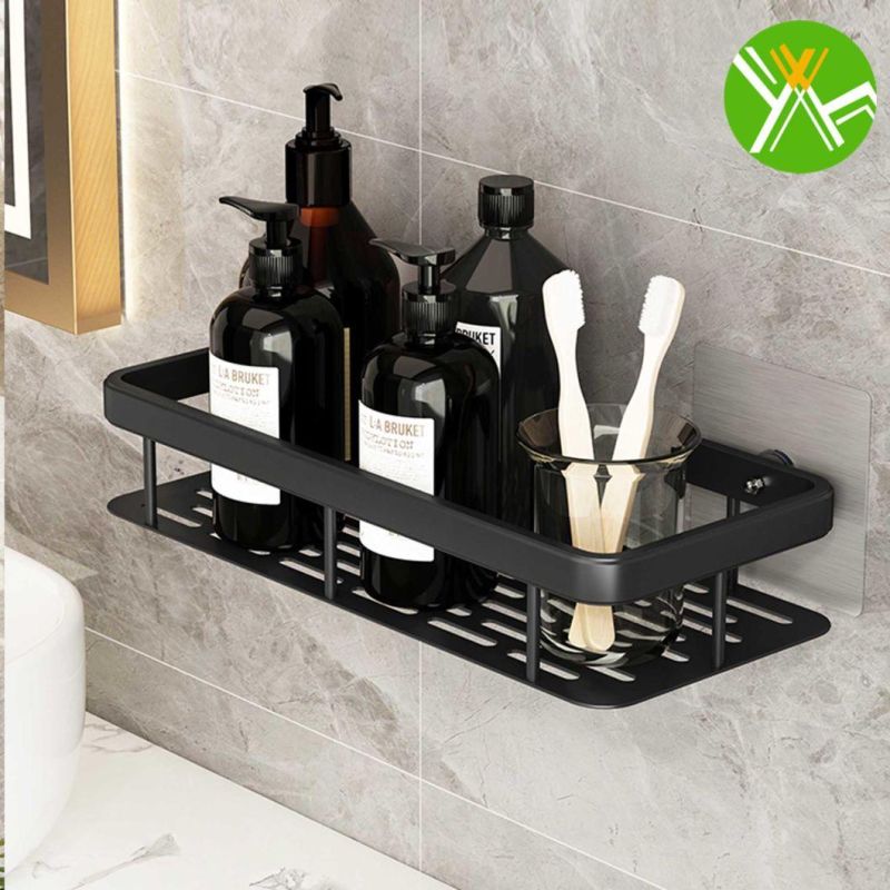 Retro Bathroom Hanging Rack Simple Luxury Bathroom Wall Storage Rack for Bathroom Decoration