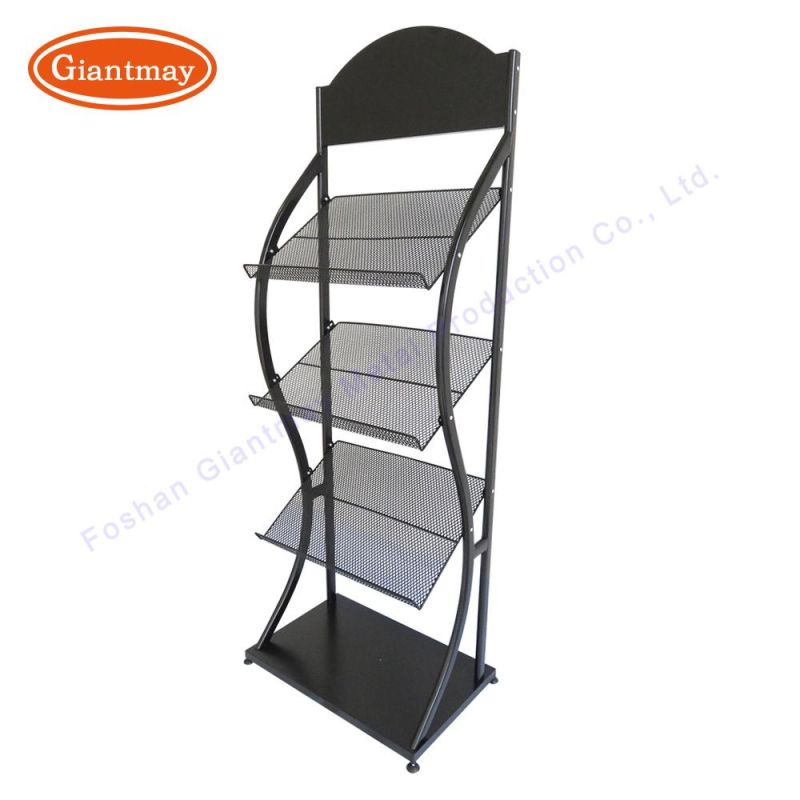 Giantmay Cheap Literature Journal Library Book Display Wire Metal Magazine Rack