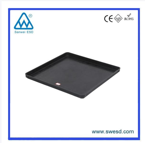 Conductive Glass Fiber PCB Tray Anti-Static ESD Tray Plastic Black Injection Packaging Tray for Electronics Factory