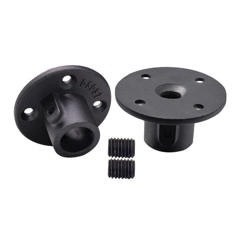 Aluminium Alloy Floor Flange 4 Holes Key Clamp for Pipe Nipples with Screws