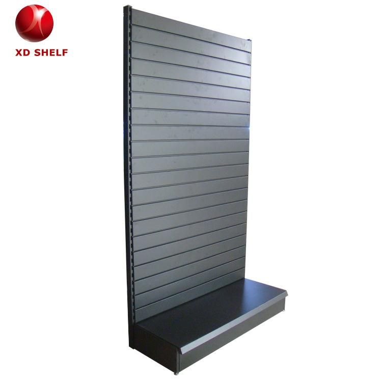 Metal Engine Oil Rack Slat Wall Black Display Stand for Mobile Accessories