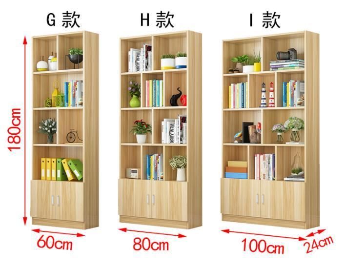 Bookshelf Simple and Economical Living Room Free Combination Bookcase Shelf Cabinet