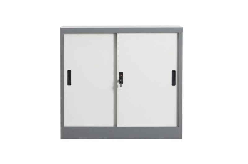 2 Sliding Door Steel Storage File Cabinets Vertical Metal Bookshelf Fireproof Filing Cabinet Luoyang Office Furniture Equipment