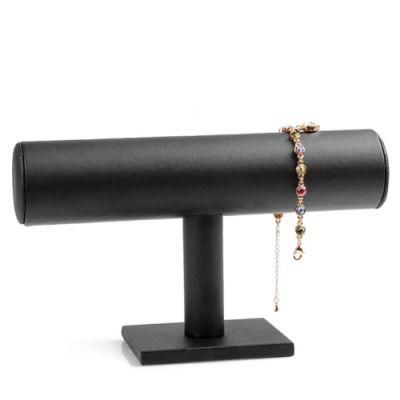 Velvet/PU Bracelet Watch T-Bar Rack Jewelry Organizer Hard Display Stand