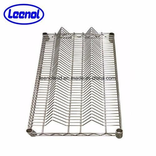 Many Layers Chrome-Plated Metal Cleanroom Wire Shelf Trolley