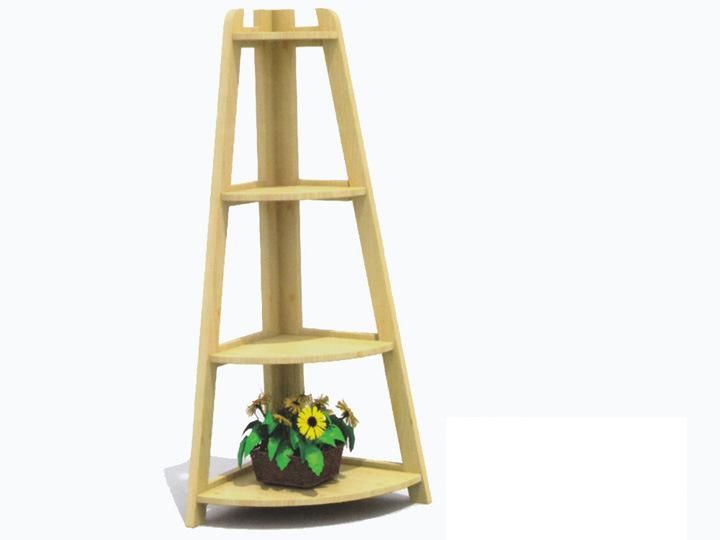 Garden Wooden Plant Stand Flower Rack