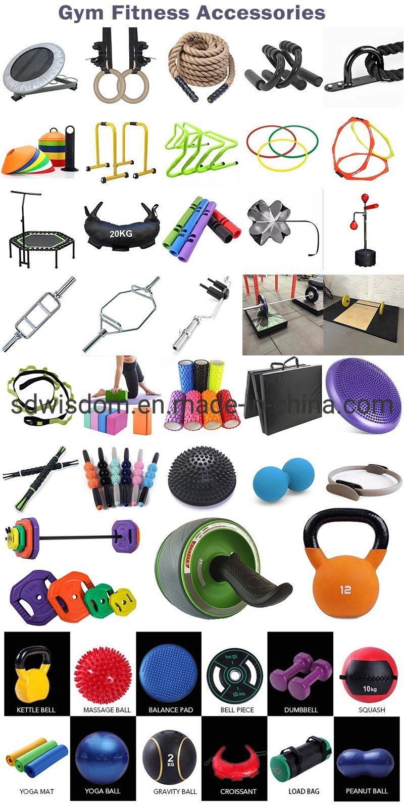 Home Gym Equipment Fitness Machine Discs Rack Horizontal Weight Plate Storage Rack with Wheels