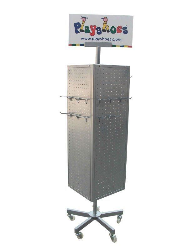 Metal Floor Standing Pegboard Spinning Rack (HBE-DS-20)