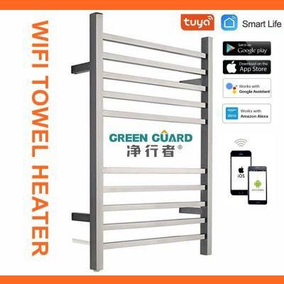 West Europe Market Popular Heated Towel Rails WiFi Smart Control Towel Warmer Racks