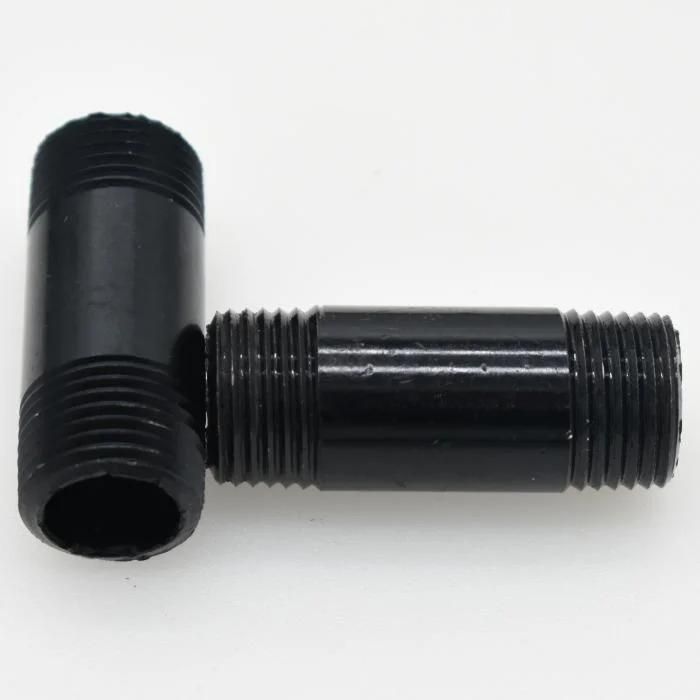 10 PCS of 10cm Malleable Threaded Nipples, Steel Pipe Fittings for All Your DIY Vintage Shelving Projects