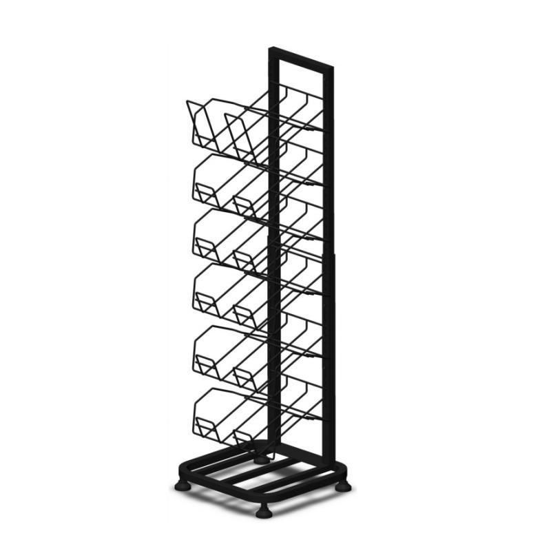 Big Size Double Sides Display Stand Rack with 10 Wire Shelf