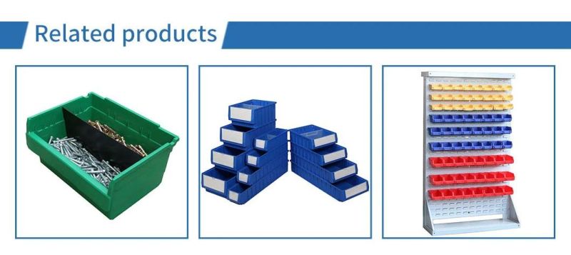 Automotive Electronics Pharmacy Plastic Spare Parts Shelf Racking Bins for Warehouse Organize Order Picking Box