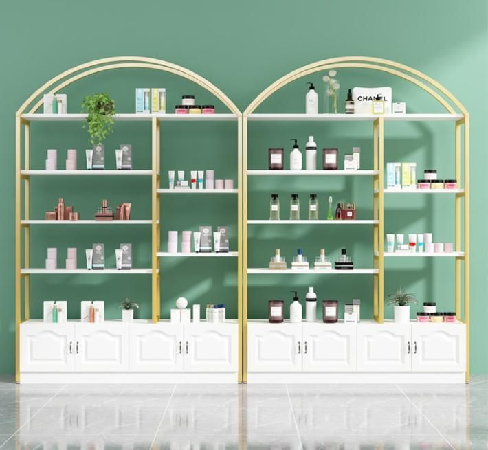 Cosmetic Display Cabinet Beauty Salon Skin Care Barber Shop Product Display Cabinet Set-up Shelf Display Stand Maternal and Child Store Shelf