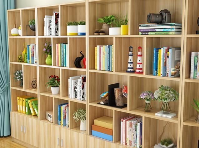 Bookshelf Simple and Economical Living Room Free Combination Bookcase Shelf Cabinet