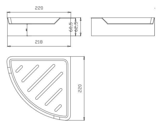 Bathroom Accessory Stainless Steel Corner Shelf