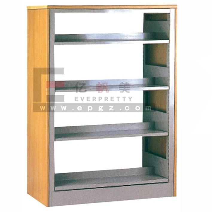 Factory Wholesale School Library Shelf Adjustable Single Side Book Rack Single Bay 4 Layers