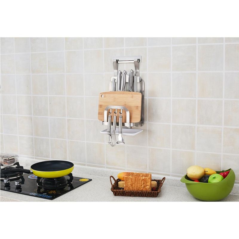 Kitchen Washing Machine Bottle Fridge Foldable Magnet Wall Mounted Hanging Storage Magnetic Shelf Spice Rack for Refrigerator