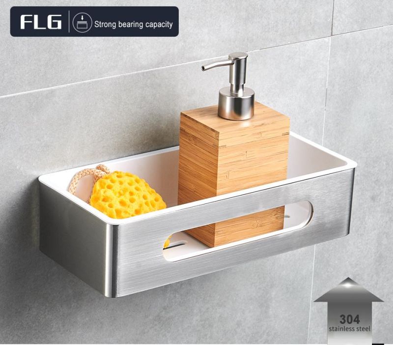 Flg Bathroom Fitting & Accessories Shelf Stainless Steel Bathroom Storage Rack