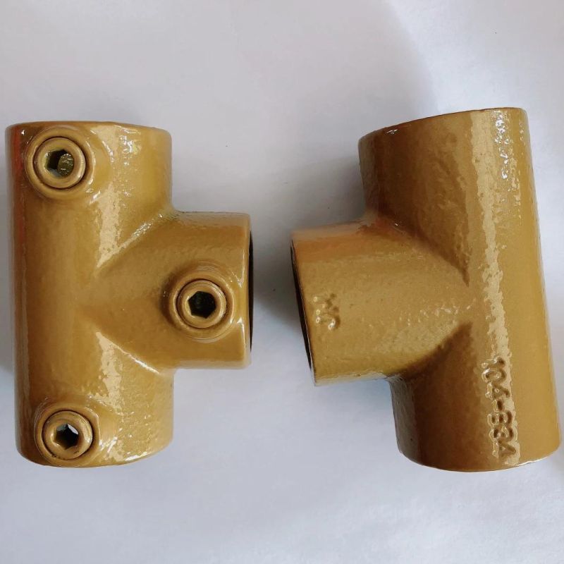 26.9mm, 33.7mm, 42.4mm 48.3mm, Industrial Reclaimed Long Tee Key Clamp Fittings for Breakfast Bar Stool