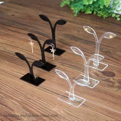 Hot Sale Leaf Shape Acrylic Dangler / Earnail / Earrings Display Stand