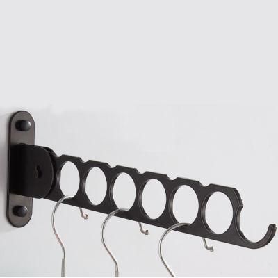 Foldable Metal Wall Rack for Bedroom Cloth Hanger
