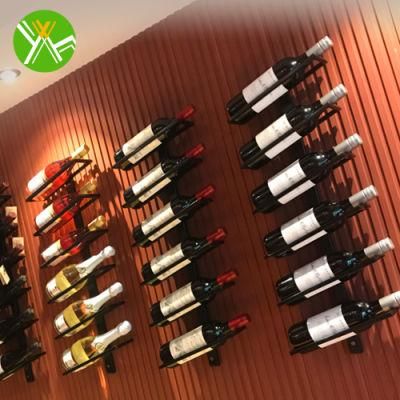 Yuhai Wine Rack Wall Mounted Home Wall Wine Bottle Display Rack Store Bar Wall Hanging Metal Wine Rack