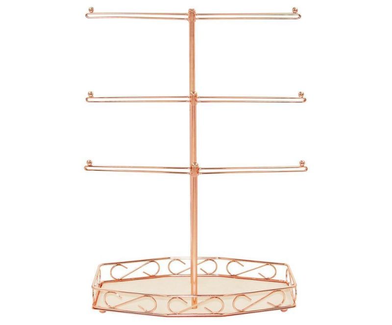 Necklace Jewelry Holder Iron Wire Organizer Display Stand Storage Rack