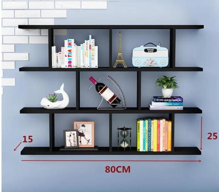 Wooden Creative Wall Decoration Bookshelf