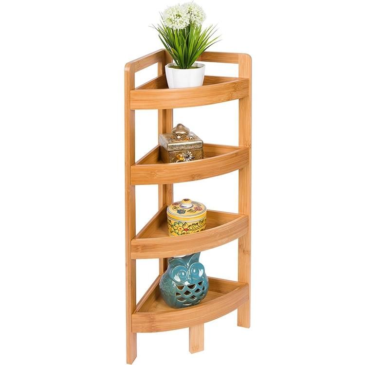 Bathroom Storage Shelf 4-Tier Corner Rack