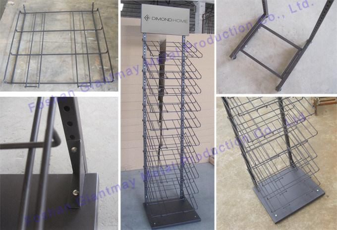 Floor Standing Metal Supermarket Hanging Rug Display Rack for Sale