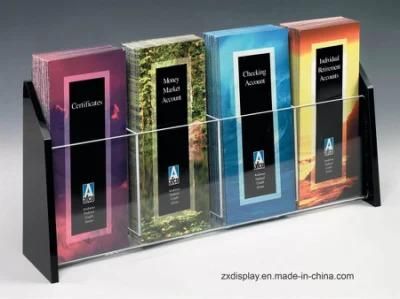 Premium Counter Top Acrylic Brochure Catalogue Display Rack