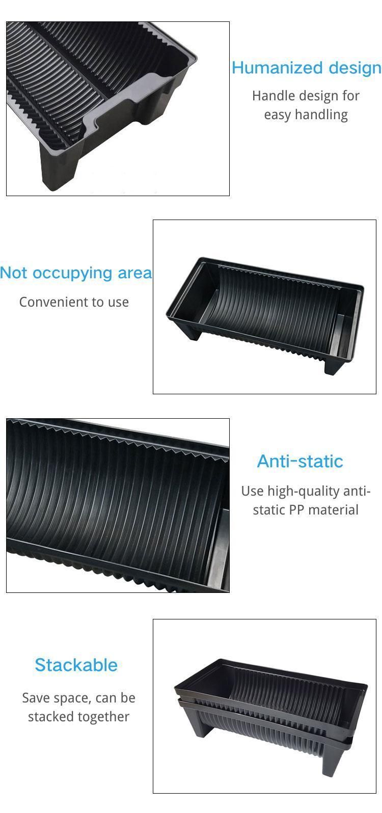 Anti-Static PCB Reel Box Tray Plastic Material Circulation Storage ESD SMT PCB Tray Rack