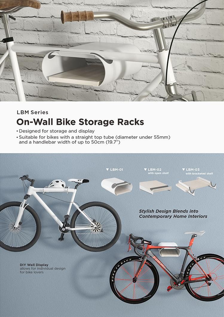 Lumi Legend Garage Stylish Wall Hanging Bicycle on-Wall Mount Bike Storage Rack