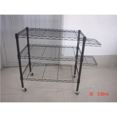 Household Kitchen Chrome Wire Shelf Shelving Rack Unit