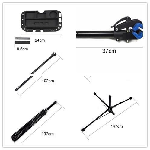 Steel Material Fold-Able Bicycle Repair Display Stand in Shop Store