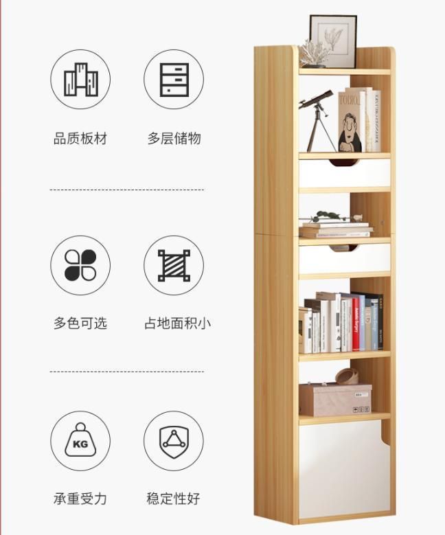 Bookshelf Floor Simple Home Bedroom Multi-Layer Storage Rack Living Room Simple Student Locker Small Bookcase