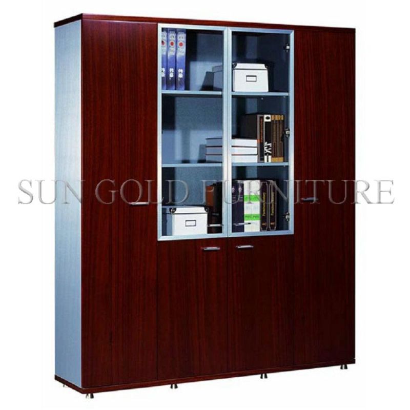 Divider Cabinet Furniture Wood Swing Door Cheap Bookcase (SZ-FCT604)