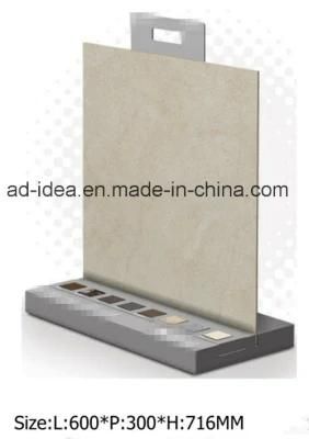 Customized Portable Paint Finished White Display Stand/Display Rack for Stone/Ceramic Tile Exhibition/Advertising Equipment