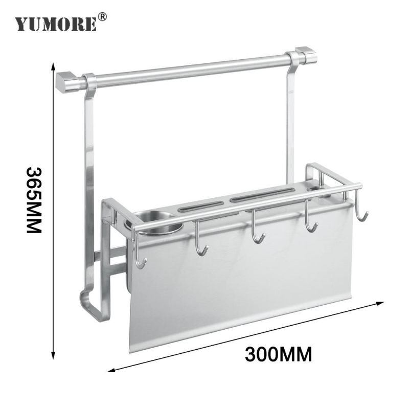 Wall Mounted Metal Stainless Steel Storage Holder Shelf Kitchen Rack