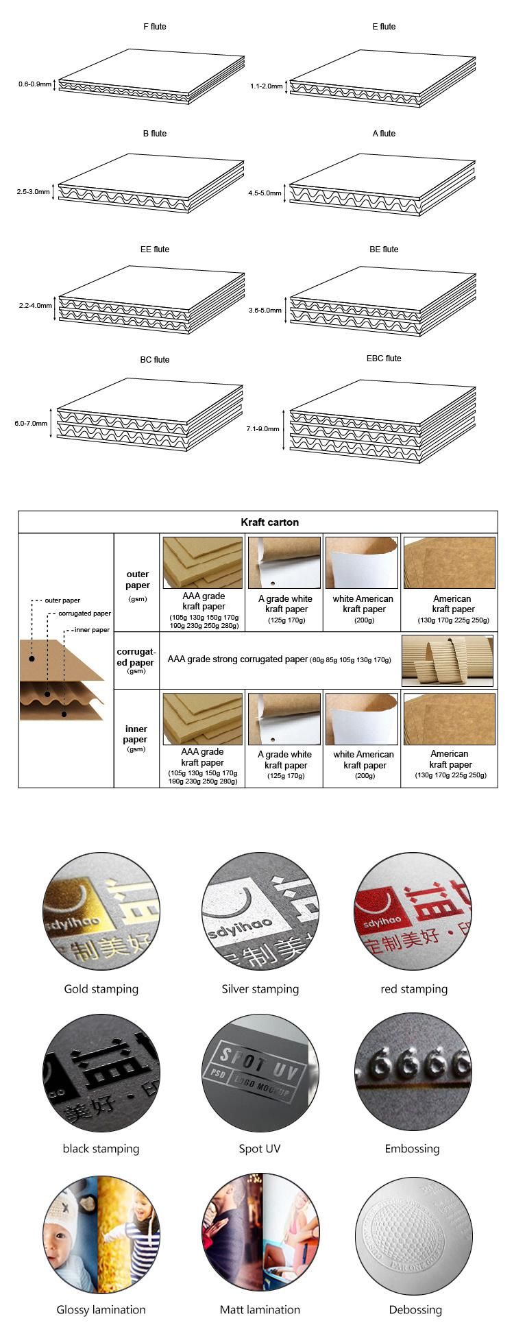 Custom Size Folding Corrugated Cardboard Eyelash Display Rack