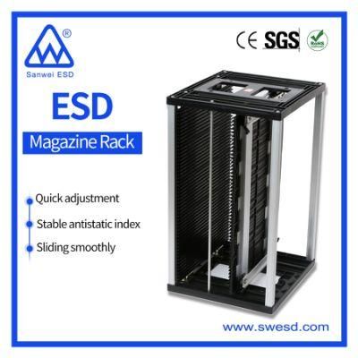 SMT Antistatic ESD Magazine Rack Anti-Static PCB Storage Cart PCB Rack